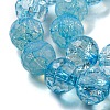 Baking Paint Glass Bead Strands GLAA-G116-02D-3