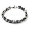 Non-Tarnish 201 Stainless Steel Rope Chain Bracelet BJEW-Z023-03D-1