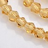 Bicone Glass Beads Strands EGLA-P016-3mm-08-3
