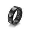 Trinity Knot Pattern 304 Stainless Steel Rotating Finger Ring PW-WG47334-16-1