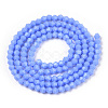Opaque Solid Color Imitation Jade Glass Beads Strands EGLA-A039-P2mm-D19-3