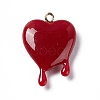 Opaque Resin Pendants RESI-F028-01A-2