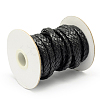 Braided Imitation Leather Cord SRIB-D052-B-01-2