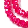 Baking Electroplate Glass Beads Strands DGLA-A039-J6MM-B21-3