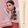 2Pcs Alloy with Acrylic Oval Link Purse Strap Extenders FIND-UN0003-17-6