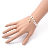 Faceted Glass Bead Stretch Bracelets BJEW-JB05488-6