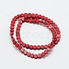 Dyed Synthetical Turquoise Heart Bead Strand G-P083-88D-2