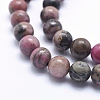 Natural Rhodonite Beads Strands X-G-G717-10mm-3