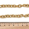 PVD Vacuum Plating 304 Stainless Steel Cable Chain Bracelets BJEW-G618-04G-2