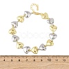 Brass Link Chain Bracelets for Women BJEW-G762-02GP-5