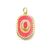 Brass Enamel Pendants KK-K400-20G-04-1