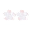 Flower Acrylic Bead Caps X-SACR-T017-51B-3