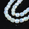 Electroplate Glass Beads Strands EGLA-N002-13-A14-3