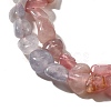 Natural Quartz & Tanzanite Stone Beads Strands G-L610-B23-02-4