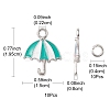 Umbrella Alloy Enamel Pendants ENAM-YW0002-87-3