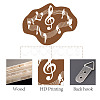 Creative Natural Wooden Wall Hanging Decoration AJEW-WH0331-010-3