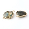 Labradorite Links Connectors G-B009-17G-2