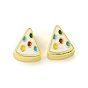 Rack Plating Brass Enamel Beads KK-A200-05G-2