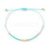 Bohemian Glass Seed Bead Braided Bracelets WO6368-6-1