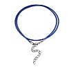 Waxed Cotton Cord Necklace Making MAK-S034-011-3