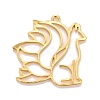 Alloy Open Back Bezel Pendants PALLOY-F280-03G-2