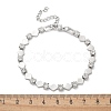 304 Stainless Steel Rhinestone Cup Chain Bracelets for Women BJEW-F488-26G-P-5