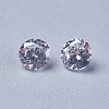 Cubic Zirconia Pointed Back Cabochons ZIRC-WH0001-B06-1