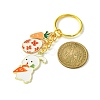 Easter Egg & Rabbit & Carrot Alloy Enamel Pendant Keychain KEYC-JKC00580-3