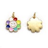 Brass Enamel Charms X-KK-O135-01B-2