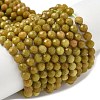 Natural Yellow Green Opal Beads Strands G-D306-A06-4mm-2