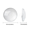 Transparent Glass Cabochons GGLA-R026-16mm-2
