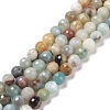Natural Flower Amazonite Beads Strands G-E571-26B-1