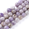 Natural Lavender Amethyst Beads Strands X-G-L555-01-4mm-1