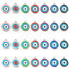 84Pcs 14 Colors CCB Plastic Enamel Pendants CCB-PH0001-24-1