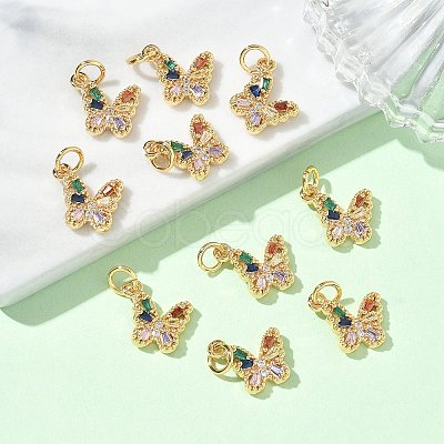 SHEGRACE Brass Pave Clear Cubic Zirconia Pendants XGRQ3Q159-628G-A-1