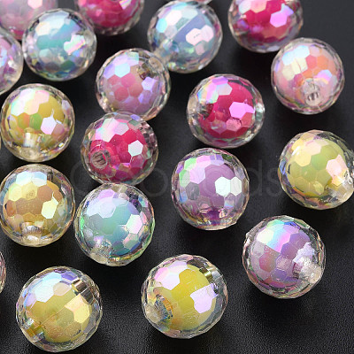 Transparent Acrylic Beads TACR-S152-14B-1