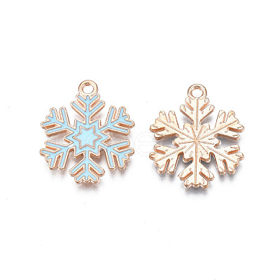 Christmas Style Alloy Enamel Pendants X-ENAM-Q442-68A-1