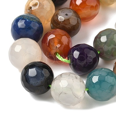 Natural Agate Beads Strands X-G-M437-C01-01T-1