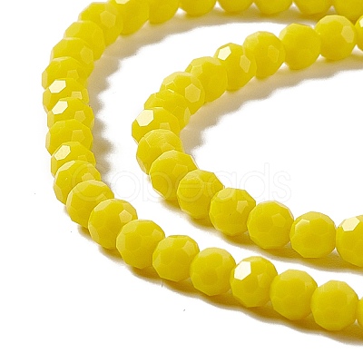 Faceted(32 Facets) Glass Beads Strands EGLA-J042-35A-01-1