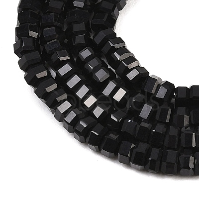 Natural Black Onyx Beads Strands G-G345-C37-2x4mm-1