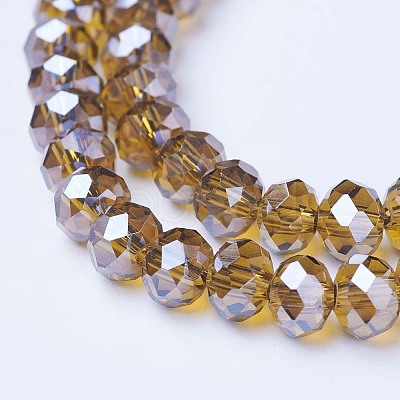 Electroplate Glass Beads Strands EGLA-A034-T4mm-A12-1