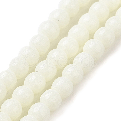 Luminous Glass Bead Strands GLAA-H018-01B-1