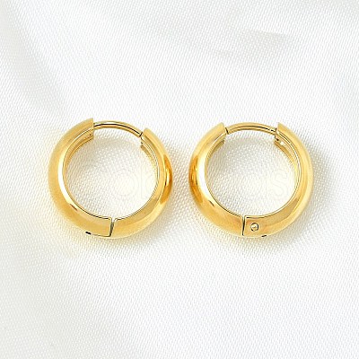 Round 304 Stainless Steel Hoop Earrings EJEW-V005-01G-02-1