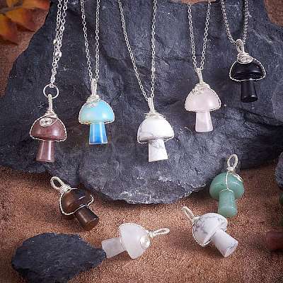 Natural Strawberry Quartz  Pendants PALLOY-SW0004-02-1