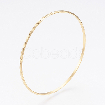 304L Stainless Steel Buddhist Bangles BJEW-G568-15G-1