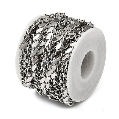 304 Stainless Steel Horse Eye Link Chains CHS-H114-04P-1