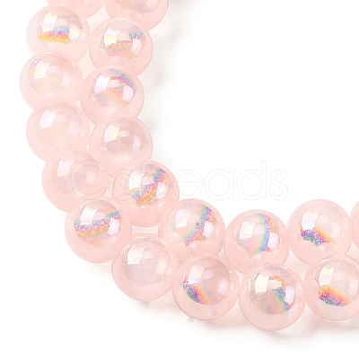 Plating Natural Selenite Beads Strands G-G120-A01-02-02-1