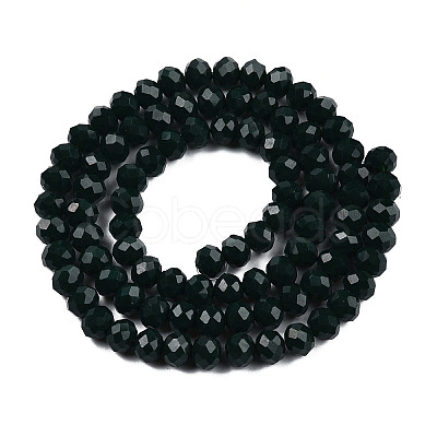 Opaque Solid Color Imitation Jade Glass Beads Strands LS-EGLA-A044-P6mm-D12-1