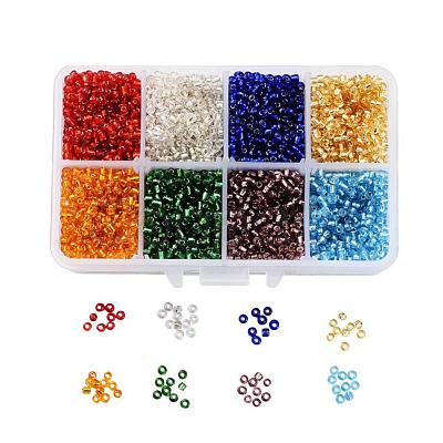 1 Box 8/0 Glass Seed Beads Round  Loose Spacer Beads SEED-X0050-3mm-02-1