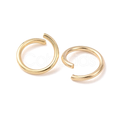 Brass Open Jump Rings KK-G604-08G-05-1